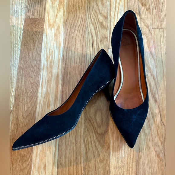 Givenchy Black Suede Pumps - Picture 2 of 6